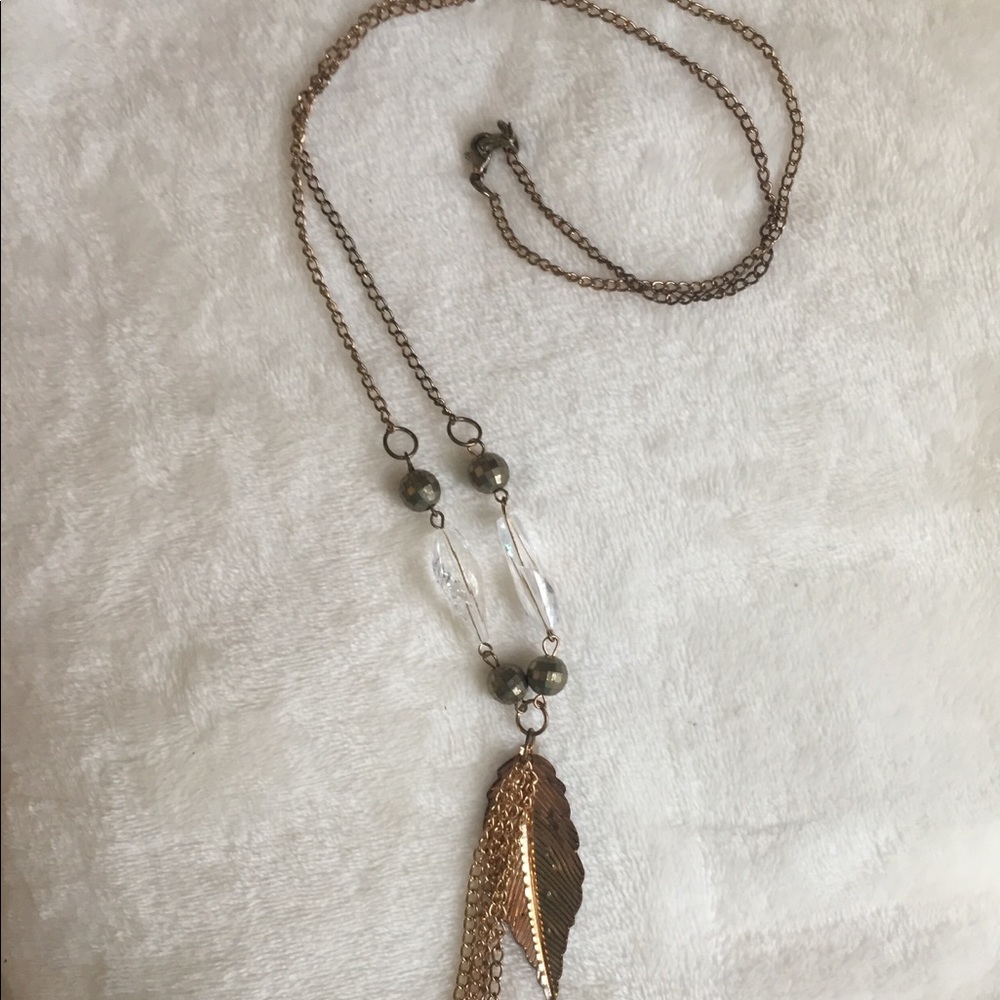 Feather Costume Jewelry Necklace